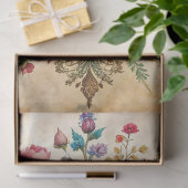 エキストララージバロックカラフル花模様の分離 薄葉紙 (ギフト)