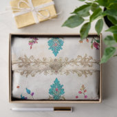 エキストララージバロックカラフル花模様の分離 薄葉紙 (ギフト)