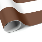 エキストララージブラウンとホワイトストライプ紙 ラッピングペーパー (ロールコーナー)