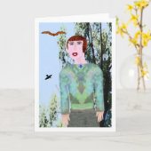 エキストラリーマリークリエイティブデザイン カード (黄色い花)