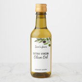 エキストラヴァージンオリーブ油モダンボトル製品ラベル ワインラベル (正面)