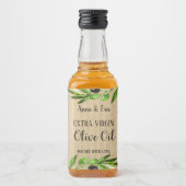 エキストラヴァージンオリーブ油結婚式の引き出物ボトルラベル リキュールボトルラベル (正面)