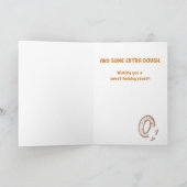 エキストラ生地ホリデー折り畳みグリーティングカード カード (内部)