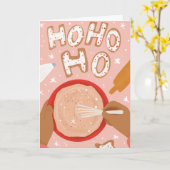 エキストラ生地ホリデー折り畳みグリーティングカード カード (黄色い花)