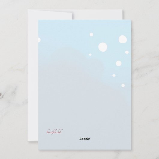 エキストラ賛美スクリスマス妊娠ホリデーカード シーズンカード (裏面)