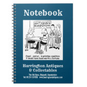エキスパートが貴重なアンティークをドロップアンティーク収集器 ノートブック (正面)