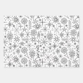 エキセントミッドセンチュリーモダンレトロ ラッピングペーパーシート (正面)