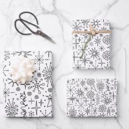 エキセントミッドセンチュリーモダンレトロ ラッピングペーパーシート