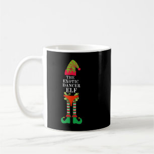 エキゾチックおもしろい踊り小妖精や小人マッチンググループクリスマス コーヒーマグカップ