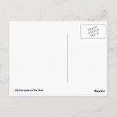 エキゾチックで青い蝶2 ポストカード (裏面)