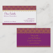 エキゾチックで、エレガントで、王室のな名刺 名刺 (正面/裏面)