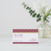 エキゾチックで、エレガントで、王室のな名刺 名刺 (スタンド正面)