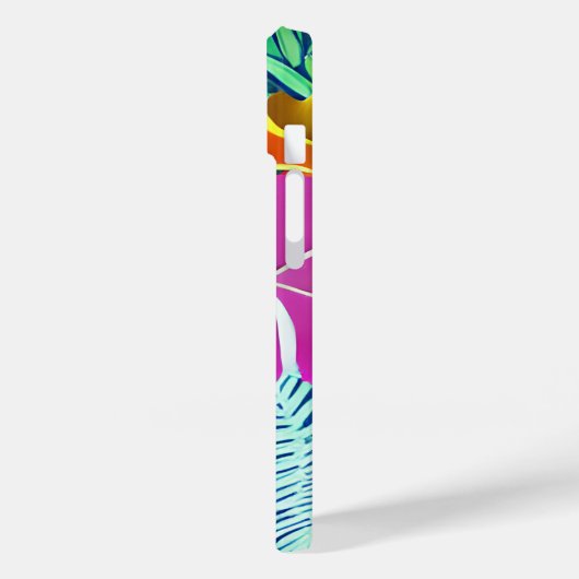 エキゾチックとトロピはっきりしたカル花模様 Case-Mate iPhoneケース (裏面 / 左)