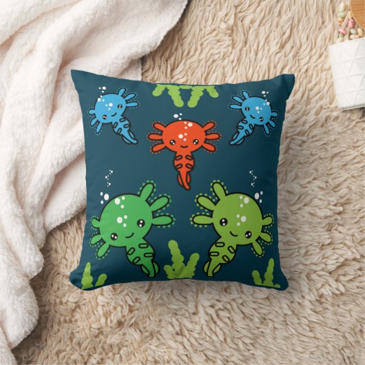 エキゾチックなアクソトテルサラマンダークッション クッション (ブランケット)