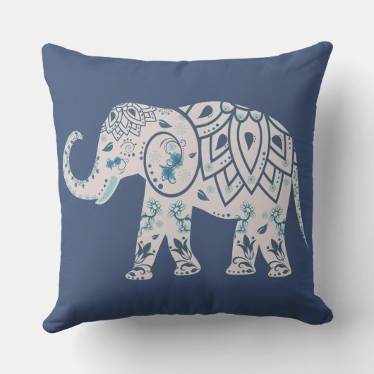 エキゾチックなアジアテーマのアクセントの枕#3 クッション (裏面)