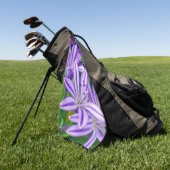 エキゾチックなアフリカユリ ゴルフタオル (グリーン)