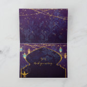 エキゾチックなアラビアンナイトランタンキャンゼルランプ サンキューカード (内部)