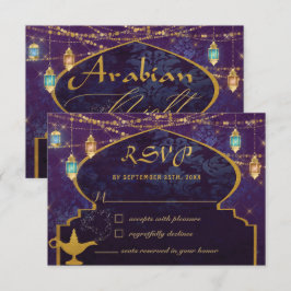 エキゾチックなアラビアンナイトランタンキャンゼルランプ 出欠カード