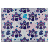 エキゾチックなインドの孔雀パターン カッティングボード (正面)