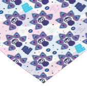 エキゾチックなインドの孔雀パターン ショートテーブルランナー (コーナー)