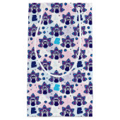 エキゾチックなインドの孔雀パターン スモールペーパーバッグ (正面)