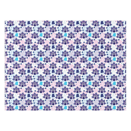 エキゾチックなインドの孔雀パターン テーブルクロス (正面(横))