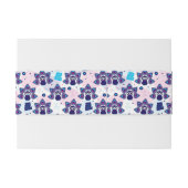 エキゾチックなインドの孔雀パターン 招待状ベリーバンド (裏面例)