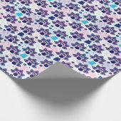 エキゾチックなインドクジャク模様 ラッピングペーパー (角)