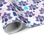 エキゾチックなインドクジャク模様 ラッピングペーパー (ロールコーナー)