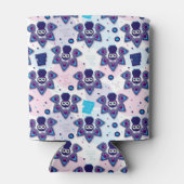 エキゾチックなインドクジャク模様 缶クーラー (裏面)