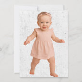 エキゾチックなウッドランドワイルドフラワーリース誕生日 招待状 (裏面)