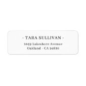 エキゾチックなエレガンス。ミニマルタイポグラフィ07. ラベル (正面)