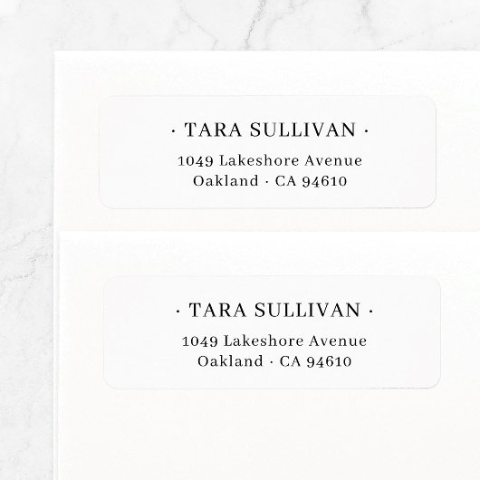 エキゾチックなエレガンス。ミニマルタイポグラフィ07. ラベル