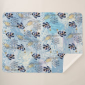 エキゾチックなオウムの鳥の音羽 シェルパブランケット (正面(横))