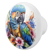 エキゾチックなオウム セラミックノブ (右)