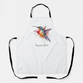 エキゾチックなカラフルハミングバードのカスタマイズ エプロン (正面)