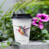 エキゾチックなカラフルハミングバードのカスタマイズ 紙コップ
