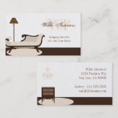 エキゾチックなキリンのインテリア・デザイン: 名刺 (正面/裏面)