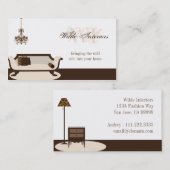 エキゾチックなキリンのインテリア・デザイン: 名刺 (正面/裏面)