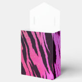 エキゾチックなグラムホットピンクタイガープリント パーソナライズされた フェイバーボックス (オープン)