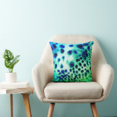 エキゾチックなグリーンレオパード印刷装飾用クッション クッション (椅子)