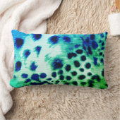 エキゾチックなグリーンレオパープリントランバー装飾用クッション ランバークッション (ブランケット)