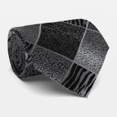 エキゾチックなグレーサファリ動物のパターン ネクタイ (ロール)