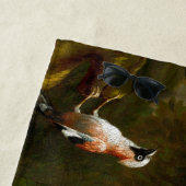 エキゾチックなコンゴウインコはオウムの鳥のビーチタオルをオウム返しします ビーチタオル (インサイチュ)