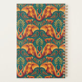 エキゾチックなサファリタペストリーパターン – ザホワイトロータス プランナー手帳 (裏面)