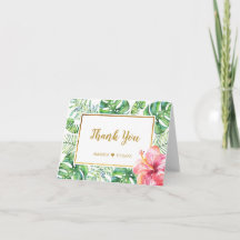 エキゾチックなサンキューカード