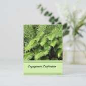 エキゾチックなシダ婚約招待状 招待状 (スタンド正面)
