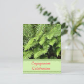 エキゾチックなシダ婚約招待状 招待状 (スタンド正面)