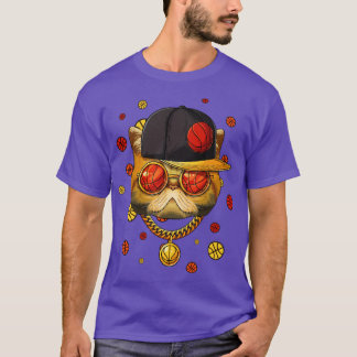 エキゾチックなショートエアバスケットボールキャットボールプレイヤーコーチ Tシャツ