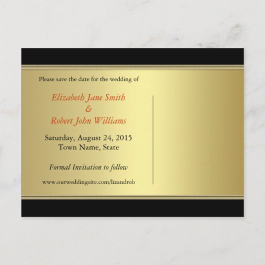 エキゾチックなジェニーデザイン日付ポストカードの保存 案内ポストカード (裏面)